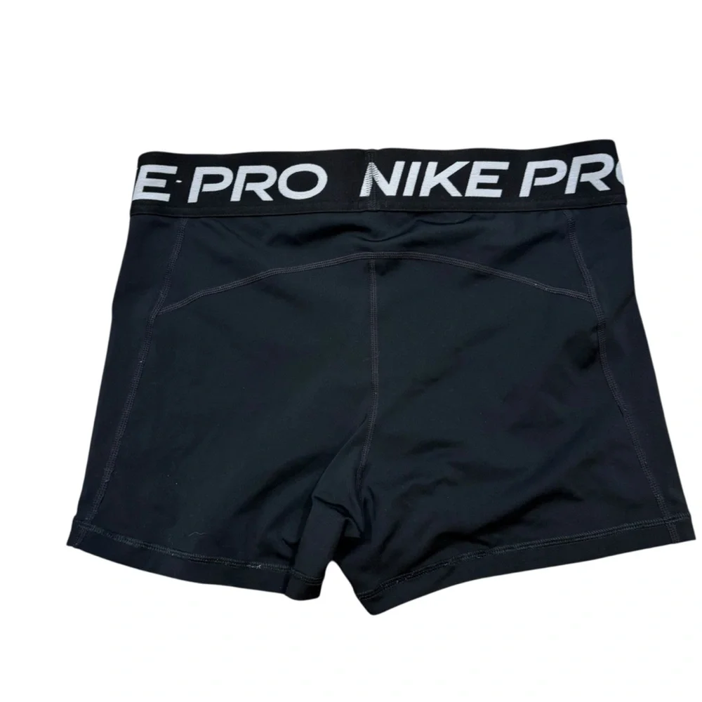 Ladies Nike Pro Dri-Fit Black‎ Compression Shorts Size Large